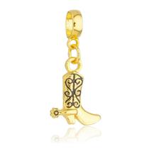 Berloque Bota Cowboy Banhado a Ouro 18k Berloque Bota Cowboy Banhado a Ouro 18k