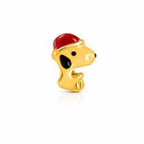 Berloque Cachorrinho Dog Personagem Banhado a Ouro 18k