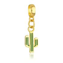 Berloque Cacto Banhado a Ouro 18k Berloque Cacto Banhado a Ouro 18k