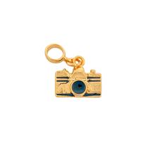 Berloque Camêra Fotográfica Banhado a Ouro Berloque Camêra Fotográfica Banhado a Ouro