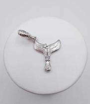 Berloque cauda de sereia cravejado mm zircônias a rhodium