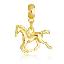 Berloque Cavalo Banhado a Ouro 18k