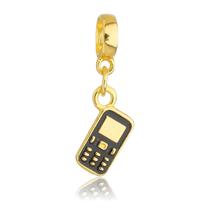 Berloque Celular Banhado a Ouro 18k - WORK SEMIJOIAS