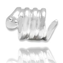 Berloque Charm Cobra Banhado a Prata Semijoia