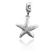 Berloque Charm Estrela Mar Prata Legitima 925