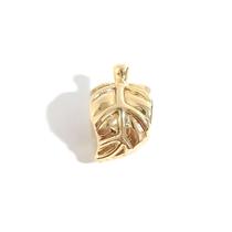 Berloque Charm Folha Pequena Banhado Berloque Charm Folha Pequena Banhado