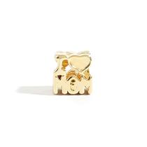 Berloque Charm I Love Mom Banhado Berloque Charm I Love Mom Banhado