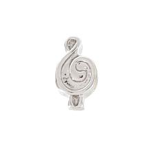 Berloque Charm Nota Musical Clave de Sol Banhado Berloque Charm Nota Musical Clave de Sol Banhado