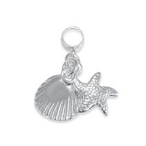 Berloque Charm Patuá Concha Estrela do Mar Banhado a Prata Berloque Charm Patuá Concha Estrela do Mar Banhado a Prata