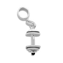 Berloque Charm Peso Academia Halter Banhado a Prata Berloque Charm Peso Academia Halter Banhado a Prata