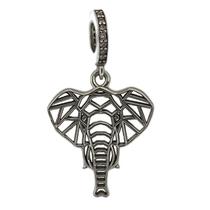 Berloque Charm Pingente Elefante Em Prata 925