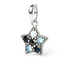 Berloque Charm Pingente Estrela ul Em Prata 925 Berloque Charm Pingente Estrela ul Em Prata 925