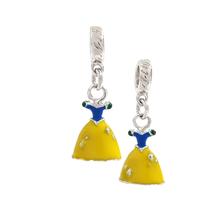 Berloque Charm Pingente Princesas Banhado a Ródio