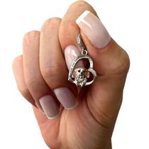 Berloque Charm Pingente Shih Tzu Em Prata 925 Berloque Charm Pingente Shih Tzu Em Prata 925