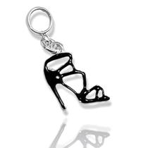 Berloque Charm Salto Alto Banhado a Prata Semijoia