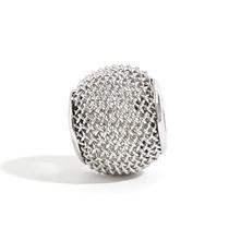 Berloque Charm Separador Bola Aramada Pequena Ródio Berloque Charm Separador Bola Aramada Pequena Ródio