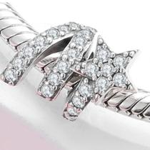 Berloque Charm Separador Estrela Cometa Em Prata 925