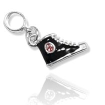 Berloque Charm Tenis Banhado a Prata Semijoia