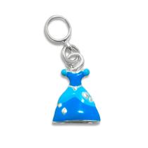 Berloque Charm Vestido Cinderela Princesa Banhado a Prata Berloque Charm Vestido Cinderela Princesa Banhado a Prata