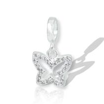 Berloque Charms Borboleta Prata Legitima 925