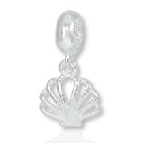 Berloque Charms Concha Pingente Minimalista Prata Legitima