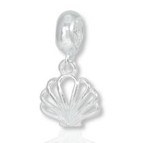 Berloque Charms Concha Pingente Minimalista Prata Legitima