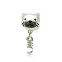 Berloque Charms Gatinho Gato Prata Legitima 925