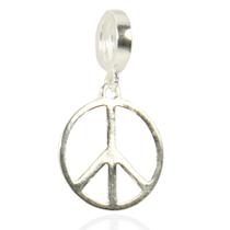 Berloque Charms Paz Amor Prata Legitima 925