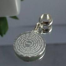 Berloque Charms Pingente Prata Maciça 925 Pai Nosso Berloque Charms Pingente Prata Maciça 925 Pai Nosso