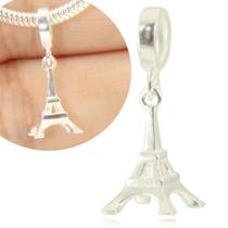 Berloque Charms Pingente Torre Eiffel Prata 925 - Lojas La+Ny