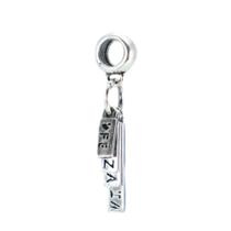 Berloque Charms Placa Familia Paz Vida Fé Prata Legitima 925