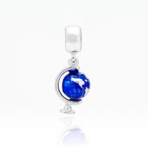 Berloque Charms Prata Maciça 925 Globo Terrestre Berloque Charms Prata Maciça 925 Globo Terrestre
