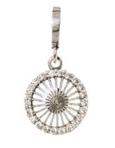 Berloque circulo com aros e zirconias