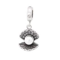 Berloque Concha Turquesa com Pérola