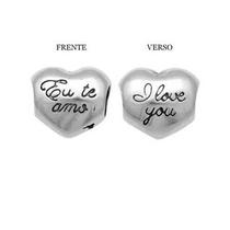 Berloque Corações e Amor Prata 925 Legitima