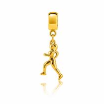 Berloque Corredora Corrida Banhado a Ouro 18k Berloque Corredora Corrida Banhado a Ouro 18k