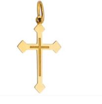 Berloque Crucifixo Ouro18 Kilates Peso 0.85 Gramas 17 mm