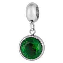 Berloque de Aço Link Green Shine Coleção Steel Dreams. Berloque de Aço Link Green Shine Coleção Steel Dreams.