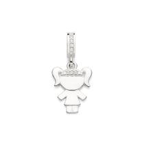 Berloque de prata 925 menina pendurada 840077 Rommanel