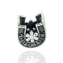 Berloque de Prata Separador Ferradura Good Luck - Prata 925 Berloque de Prata Separador Ferradura Good Luck - Prata 925