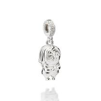Berloque de pulseira prata 925 feminino rommanel divertidamente tristeza 840117