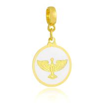 Berloque Divino Espírito Santo Banhado a Ouro 18k