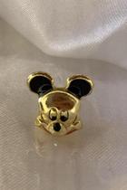 Berloque Dourado Separador Mickey Mouse 1.3cm