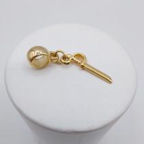 Berloque espada de ogum banhado a ouro 18k