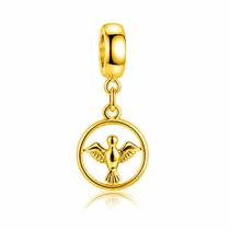 Berloque Espírito Santo Banhado a Ouro 18k
