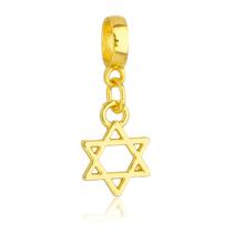 Berloque Estrela 6 Pontas Banhado a Ouro 18k