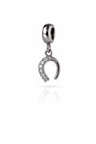 Berloque Ferradura Cavalo Cravejado Zircônia Em Aço Inox Berloque Ferradura Cavalo Cravejado Zircônia Em Aço Inox