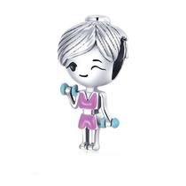 Berloque Fit Halter em Prata