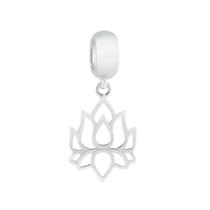 Berloque Flor de Lótus Prata 925 Renascimento e Pureza