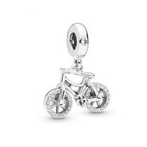 Berloque I LOVE BIKE P. BRANCA em Prata S925 para pulseiras modelo Pandora ou Vivara